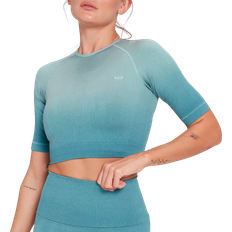 MP Women's Velocity Ultra Seamless Crop Top - Stone Blue