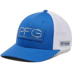 Columbia PFG Hooks Mesh Ball Cap High Crown - Vivid Blue/Silver