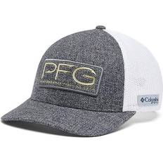 Columbia PFG Hooks Mesh Ball Cap High Crown - Grill Heather/Gold