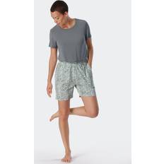 Schiesser Damen Schlafhose Kurz Baumwolle - Mix Relax