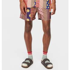 Mixtape Swim Trunk in Pink. S, XL/1X, XS