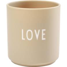 Beige Tasses Design Letters AJ Favourite en Porcelaine 25 cl Love - Beige Tasse