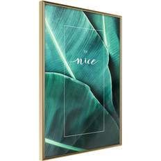 Artgeist Banana Leaves with Message Plakat