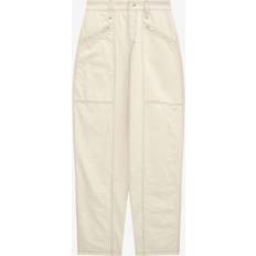Isabel Marant High-Waisted Ecru Jeans - Beige