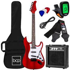 Best Choice Products Beginner Electric Guitar Kit w/ Case, 10W Amp, Tremolo Bar