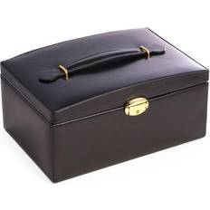 Bey-Berk 2 Level Jewellery Box - Black