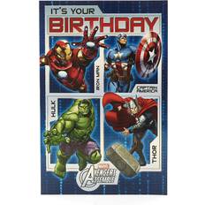 Cards & Invitations Disney Marvel Avengers Assemble Birthday Greeting Card