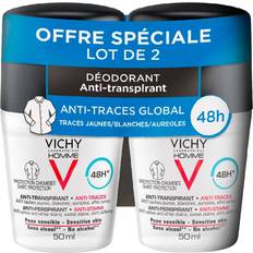 Vichy Homme 48H Anti-Perspirant Anti-Stains Deo Roll-on 50ml 2 Stk