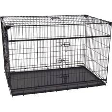 Lucky Dog Double-Door Dog Crate with Sliding Doors XL 76.2x83.82