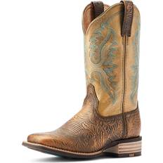 Bronze Riding Shoes Ariat Women's Olena Western Boots in Bronze Age, Width, 8.5