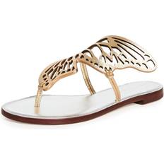Sophia Webster Dame Læder Flip-Flops - Gul