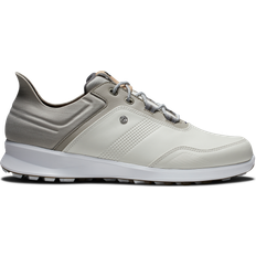 Beige - Men Golf Shoes FootJoy Golf Stratos Spikeless Shoes Beige/Kahki/Beige