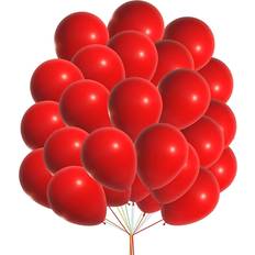 Valentines Day Balloons Balloons 10 inch Round Red Balloon 25-pack