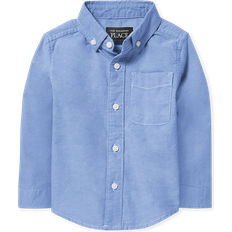 The Children's Place 18-24M Shirts The Children's Place Toddler Boy's Uniform Oxford Button Down Shirt - Ltbluoxfrd