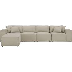 Right Sofas Lilola Home Ermont Collection 89116-5 Sofa 132" 4 Seater