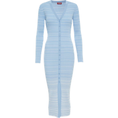 Shoko Sweater Dress - Blue/White
