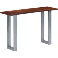 Grau Ablagetische vidaXL Solid Acacia Wood Ablagetisch 35x115cm