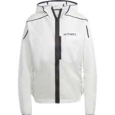 Course à pied - Gris Vestes Adidas Terrex Agravic Windweave Trail Running Windbreaker - Non Dyed