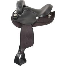 Leather Horse Saddles King Series Neutron Marathon Endurance Saddle 15inch - Black