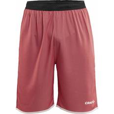 Hvid - Unisex Shorts Craft Progress vendbare Basket shorts, Bright red/white