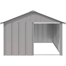 vidaXL Hundehus 116,5x153x81,5 galvaniseret