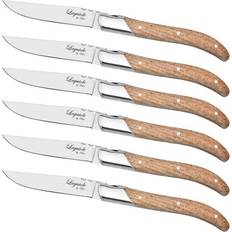 Laguiole steakknive 6 stk Laguiole steakknive, Oak 6 stk. title