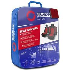 Tappezzerie Auto Sparco SPC1019RS Set Rosso Poliestere Anteriore E Posteriore