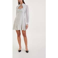 Womens French Ditsy Blue Lucille Floral-print Woven Dress