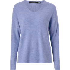 Damen - Lila Pullover Vero Moda Lefile Sweater - Smoke Blue