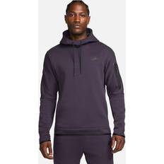 Nike Hættetrøje NSW Tech Fleece Lilla/Sort