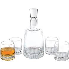 Badash Crystal Park Avenue European Whiskey Carafe 34fl oz 5pcs