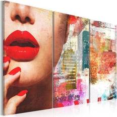 Rouge Arts encadrés Artgeist Tableau Red Light District-Taille L 60 x H 40 cm Art encadré