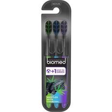 Biomed Charcoal Tandbørster Medium 3 pak