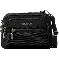 Baggallini Triple Zip Bagg - Black Neoprene