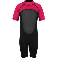 Regatta Childrens/kids Shorty Wetsuit black/duchess Pink