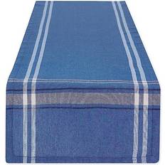 Design Imports Farmhouse Style Bordsduk Blå (274.3x35.6cm)