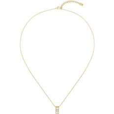 HUGO BOSS Gold Tone Crystal Necklace