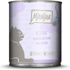 MjAMjAM Økonomipakke Kitten 24 x 800 g Kalvekød Med Lakseolie