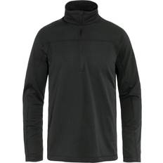 Top Fjällräven Abisko Lite Fleece Half Zip - Black