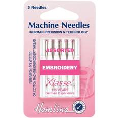 Hemline Assorted sewing machine needles embroidery