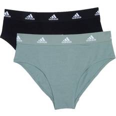 Adidas Dame Bikiniunderdeler Adidas 2-pak Bikini Brief Black/Green