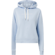 Tommy Hilfiger Signature Frosted Logo Hoody BREEZY BLUE
