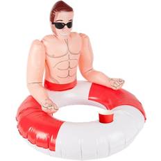 Smiffys Inflatable Lifeguard Hunk Swim Ring Float