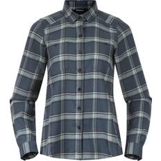 Bergans Dame Klær Bergans Tovdal W Shirt - Orion Blue/Misty Forest Check