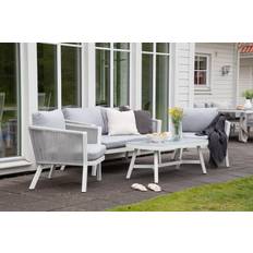 Hvid Loungesæt Havemøbler Venture Design Virya 2+1+1 Loungesæt