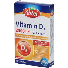 Selen e vitamin Abtei Vitamin D3 2500 I.e. Tabletten Titandioxidfr