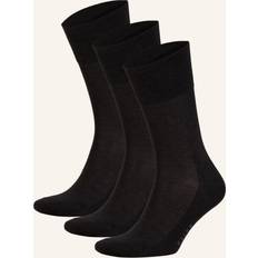 3XL Strumpor Falke Herr Tiago 3-Pack Strumpor Andas Hållbar Biologisk Fil D'Ecosse - Grå