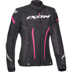Ixon Striker MC-Jacka Dam Svart-Antracit-Fuchsia Dam