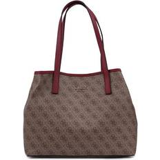 Guess bags vikky tote Guess Vikky Logo Tote Bag - Brown