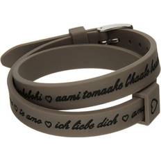 I Love You Silikone Armbånd - Gold